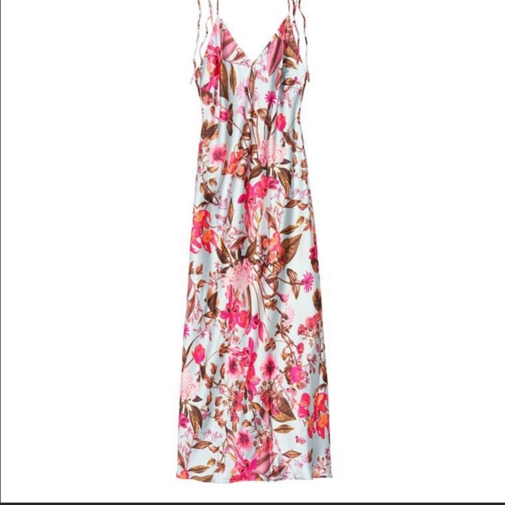Victoria’s Secret floral midi slip dress - XS